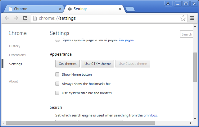 Chrome in KDE